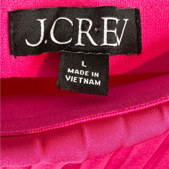 J.Crew Gwyneth Pleated Pink Satin Midi Slip Skirt - Picture 8 of 11